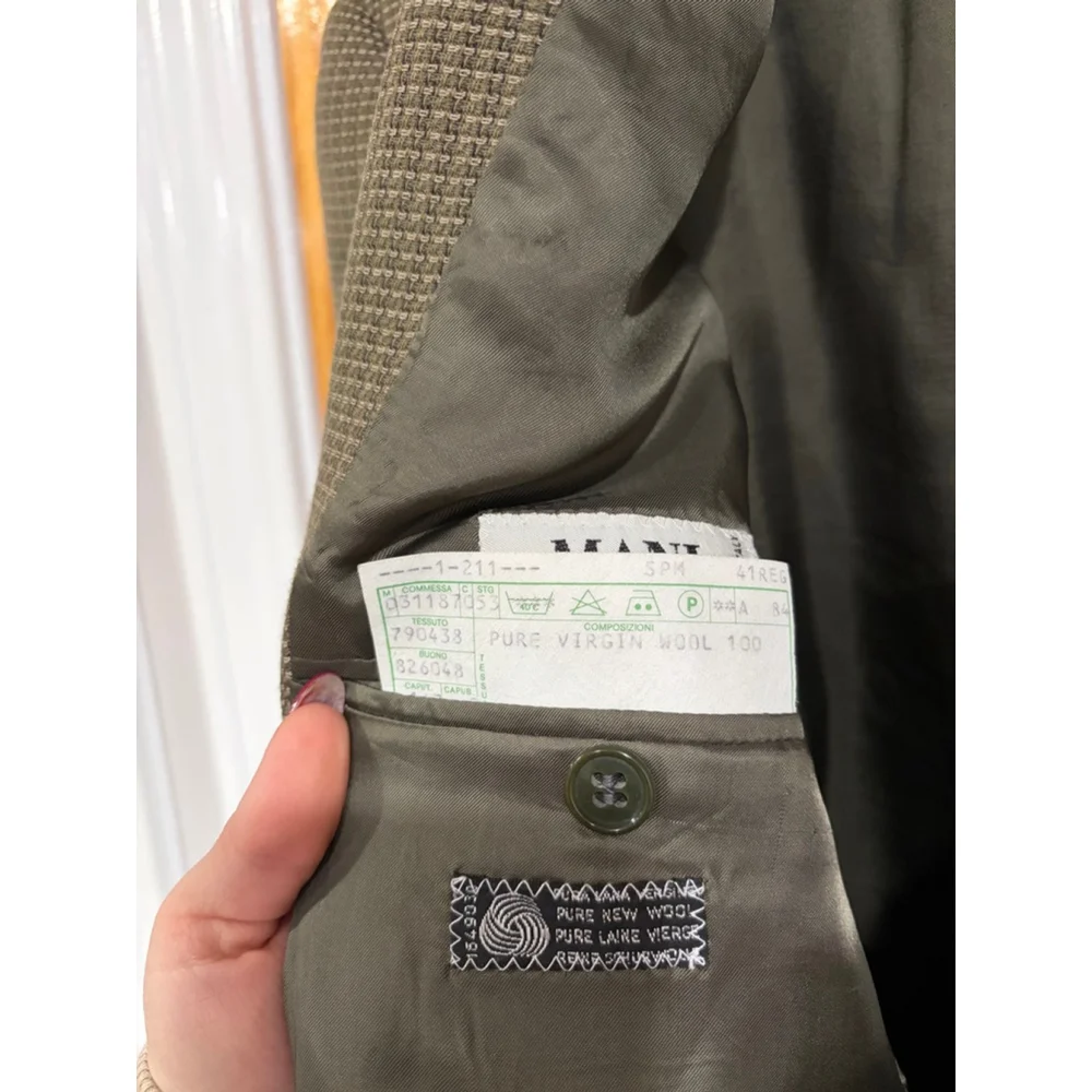 Giorgio Armani MANI Pure Virgin Wool Blazer Made in Italy Bloomingdale’s 41R